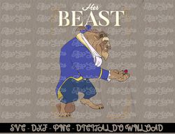 Disney Beauty & The Beast Her Beast  (2) Digital Prints, Digital Download, Sublimation Designs, Sublimation,png, instant
