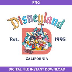 Disneyland Est 1995 California Png, Disney Magic Kingdom Png, Disney Png Digital File