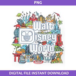 Walt Disney World Png, Disney World Png, Magic Kingdoms Png, Disney Png Digital File