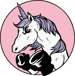 Boxing unicorn svg bundleDigital Download