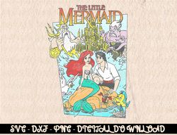 Disney The Little Mermaid Vintage Cover Graphic   Digital Prints, Digital Download, Sublimation Designs, Sublimation,png