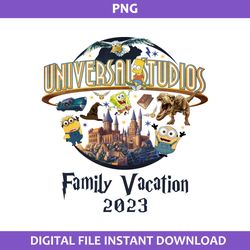 Family Vacation 2023 Png, Universal Studios Png, Disneyland Png, Minion Png, Macgic Kingdom Png File