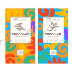 CHOCOLATE BRIGHT PACK Abstract Templates In African Style