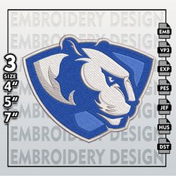 Eastern Illinois Panthers Embroidery Designs, NCAA Logo Embroidery Files, NCAA Panthers, Machine Embroidery Pattern