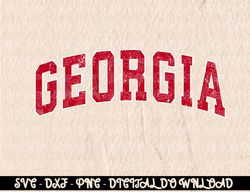 Georgia GA Vintage Sports Design Red Design  Digital Prints, Digital Download, Sublimation Designs, Sublimation,png, ins