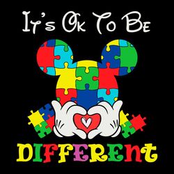 Its Ok To Be Different SVG Autism Awareness SVG Cutting Files