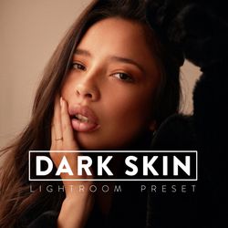 10 DARK SKIN Lightroom Mobile and Desktop Presets, black filter, chocolate skin, selfie choco melanin brown