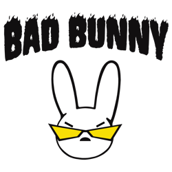Bad Bunny, Bad Bunny Svg, Yo Perreo Sola Svg, Bad bunny logo Svg, El Conejo Malo Svg, png eps, dxf file