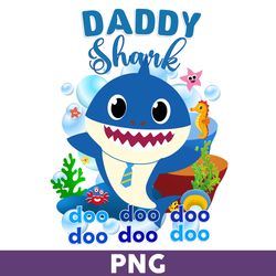 Daddy Shark Png, Shark Png, Shark Family Png, Shark Birthday Png, Shark Party Png, Baby Shark Png, Shark Png - Download