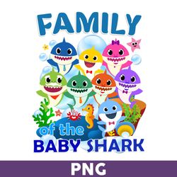 family of the baby shark png, shark png, shark birthday png, shark party png, baby shark png, shark png - download