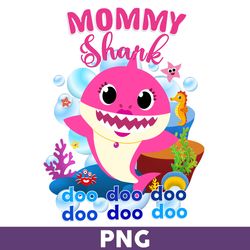 Mommy Shark Png, Shark Png, Shark Birthday Png, Shark Party Png, Baby Shark Png, Family Shark Png - Download