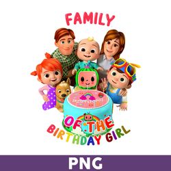 Family Of The Birthday Png, Cocomelon Png, Cocomelon Of The Birthday Girl Png, Cocomelon Birthday Png - Download
