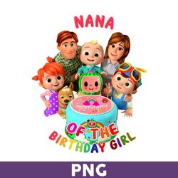 Nana Of The Birthday Png, Cocomelon Png, Cocomelon Of The Birthday Girl Png, Cocomelon Birthday Png - Download