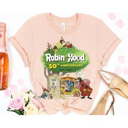 Robin Hood 50th Anniversary 1973 2023 Shirt / Retro Disney Robin Hood 50 Years Tee / Walt Disney World / Disneyland Fami
