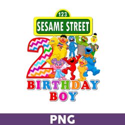Sesame Street 2nd Birthday Boy Png, Sesame Monsters Birthday Png, Sesame Street Png - Download