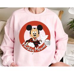 Retro Mickey Mouse Club Sweatshirt / Mickey 1928 Steamboat Willie T-shirt / Walt Disney World / Disneyland 2023 Family T
