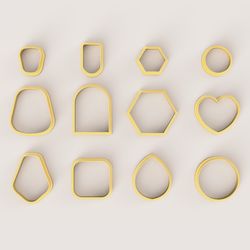 SIMPLE FORMS SET POLYMER CLAY CUTTER