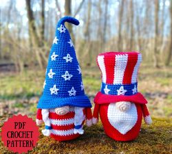 Patriotic gnomes USA 2, Set 2 in 1