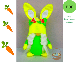 easter bunny gnome pattern pdf