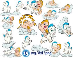 Disney Hercules baby svg, Baby Hercules and Pegasus png, Megara svg, Hades png