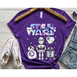 R2-D2 Bb8 C3P0 Disney 100 Years Of Wonder Shirt / Star Wars Droids Disney100 Outfit / Walt Disney World T-shirt / Disney