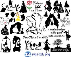 Disney Beauty and the Beast svg, Belle Disney svg, lumiere png