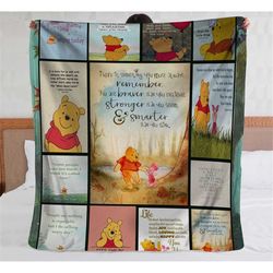 Winnie The Pooh Fleece Blanket, Pooh and Friends Sofa Blanket, Walt Disney World, Bedding Decor, Magic Kingdom, Disneyla