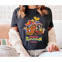 Retro 90S Mickey's Toontown Mickey And Friends Shirt / Disneyland Park T-shirt / Walt Disney World Tee / Disneyland Fami