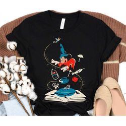 Sorcerer Mickey Mouse Fantasia Disney 100 Years Of Wonder Shirt / 100th Anniversary Tee / Walt Disney Company T-shirt /