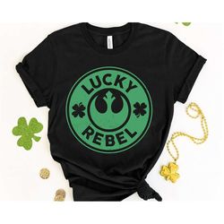Lucky Rebel Jedi Shirt / Star Wars St Patrick's Day T-shirt / Disney World Saint Patricks Tee / Disneyland Holiday / Sta