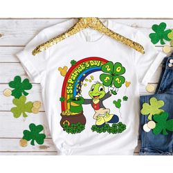 Jiminy Cricket Pinocchio Shamrock Irish Rainbow Shirt / Disney St Patrick's Day T-shirt / Disneyland Happy Patricks Trip