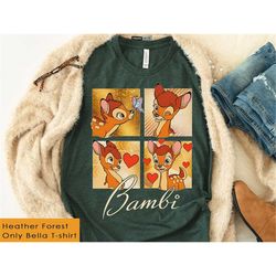 Cute Bambi with Signature Shirt / Retro Disney Bambi T-shirt / Walt Disney World / Disneyland Family Vacation Trip / Mag