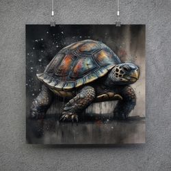 Land Turtle Drawing - Download and Print
