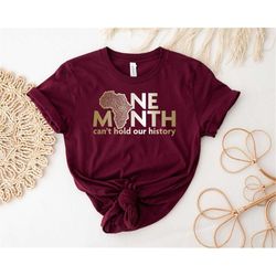 One Month Can't Hold Our History Shirt, Black History Month Shirt, Black Lives Matter T-shirt, BLM Shirt, Human Rights,