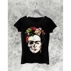 Frida Kahlo Skull Woman Shirt / Men Shirt / Racerback Tank / Unisex Sweat / Unisex Hoodies