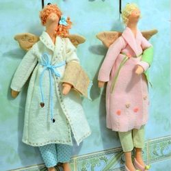 Bathroom Tilda Angel Tilda doll Handmade doll Textile doll Dolls are gift Art doll Home Decor Doll Interior Doll
