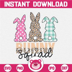 Bunny Squad, Easter PNG, Cute Easter Digital Download, DIY Easter PNG, Easter Bunny Ears Sublimation