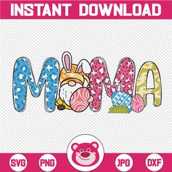 Easter Gnome Mama Easter Colorful Eggs png Sublimation Happy Easter Bunny Png,Easter Day Png, Bunny Ears Png,Digital Dow
