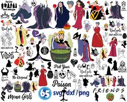 Disney villains svg, bad girl svg, the original mean girls svg, pick your poison svg