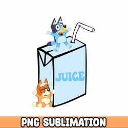Running On Blue Dog & A Juicebox PNG