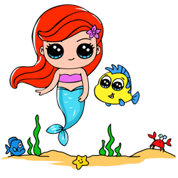 Ariel svg, Ariel clipart, Ariel Cut file, Mermaid svg,The Little Mermaid  Digital Download