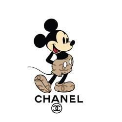 Mickey Mouse Chanel fashion Svg, Chanel brand Logo Svg, Chanel Logo Svg, Fashion Logo Svg, File Cut Digital Download