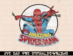 Marvel Amazing Spider-Man Retro Vintage Graphic  Digital Prints, Digital Download, Sublimation Designs, Sublimation,png,