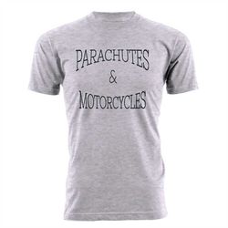 Parachutes & Motorcycles Unisex Short Sleeve T-shirt, Skydiving Shirt
