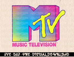 MTV Logo Fluorescent Colors  Digital Prints, Digital Download, Sublimation Designs, Sublimation,png, instant download