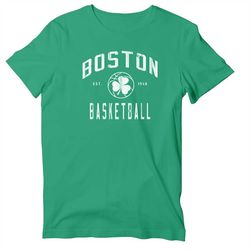 vintage boston basketball t-shirt, distressed celtic b-ball shirt sleeve shirt