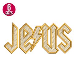 Jesus embroidery design, ACDC, Machine embroidery pattern, Instant Download