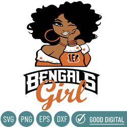 Cincinnati Bengals Girl Svg, Sport Svg, Cincinnati Svg