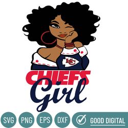 Kansas City Chiefs Girl Svg, Nfl Svg, Cricut File, Svg, Football Svg
