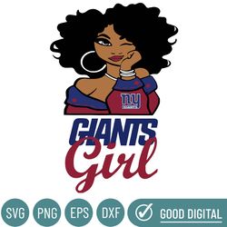 New York Giants Girl Svg, Nfl Svg, Cricut File, Svg, Football Svg